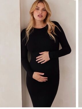 Maternity Soft Rib Maxi Dress - BUMPSUIT